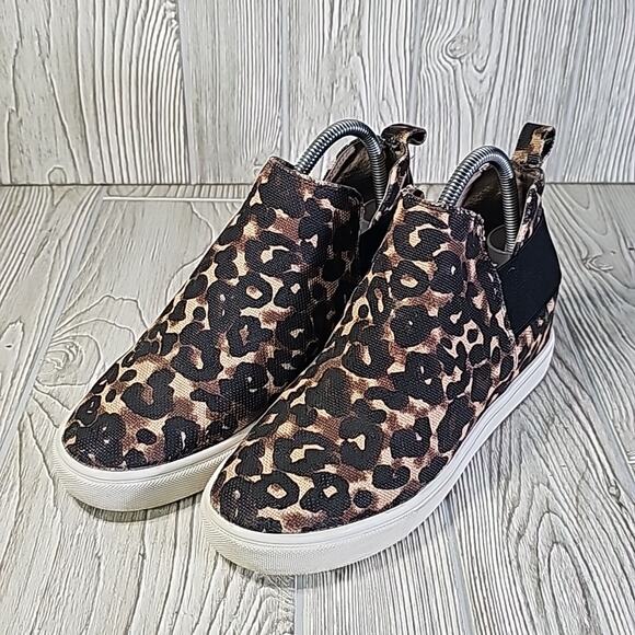 Steve Madden CRUSHIN Animal Print Wedge Ankle Boot Sneakers, Women's 9 - Picture 9 of 13